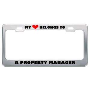 My Heart Belongs To A Property Manager Career Profession Metal License 
