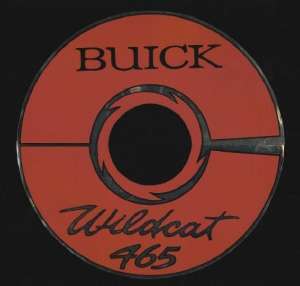 Buick 465 Wildcat Air Cleaner Decal   14 Red on Silver  