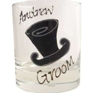  PERSONALISED Groom Gift whiskey Glass MAXIMUM CHARACTERS 