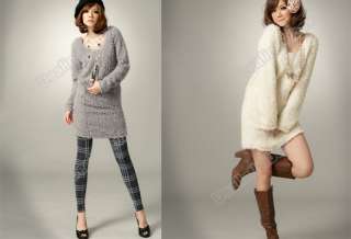   Winter Spring Korean Fashion Womens Plush Render Skirt Dress  