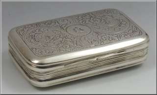 Wonderful Early 19th Century English Silver Snuff Box  