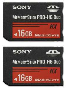 Sony 32 GB 2X 16GB Memory Stick PRO HG Duo MS HX16B Sealed 