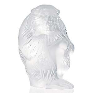  Lalique Monkey Figure Chita Clear   4 3/4 in Toys & Games