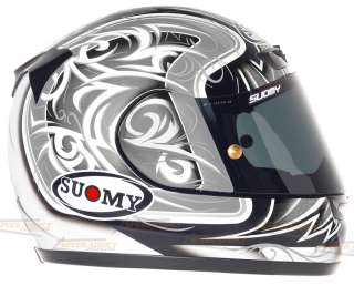 Suomy Apex Spec 1R Tornado Silver Full Face Motorcycle Helmet Large 