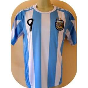  ARGENTINA # 9 HIGUAIN HOME SOCCER JERSEY SIZE XL.NEW 
