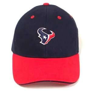  NFL HOUSTON TEXANS NAVY BLUE RED COTTON HAT CAP NEW ADJ 
