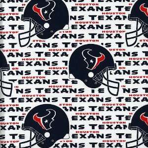  NFL Houston Texans Cotton Printed Fabric  Per Yard Sports 
