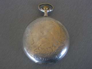Antique Silver 800 OMEGA GRAND PRIX PARIS 1900 Swiss Pocket Watch 
