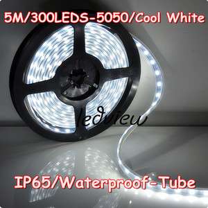 5M 5050 SMD cool white Waterproof Strip Light & POWER 150/300Leds 