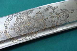 Rare 18th Cen English Large Hunting Knife Dagger Sword  