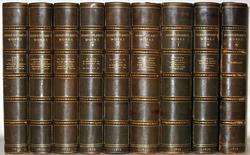 LEATHER; William SHAKESPEAREs Works Antique library  