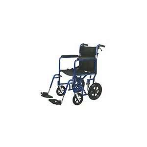   Wheelchair, 19 Wide w/12 Wheels, Blue