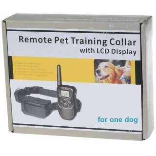 LCD 100LV Levels Shock + Vibrating REMOTE DOG TRAINING COLLAR For one 