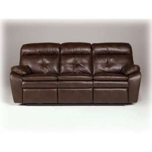  Sand er Finish Reclining Sofa by Famous Brand Furniture 