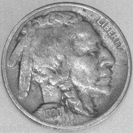 1920 P Buffalo Nickel with Very Fine details. You will receive the 