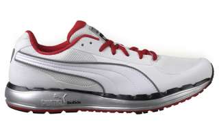 Puma Mens Running Shoes Faas 500 White Red Silver Black 185160 13 