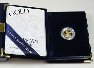 2005 1/10 OZ $5 AMERICAN EAGLE GOLD BULLION COIN PROOF  
