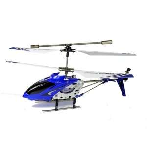 UJ4703X Mini Metal Gyroscope 3.5 Channel Infrared Helicopter   Blue