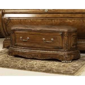  Aico Cortina Leather Bedside Bench   N65904 28