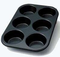 cup TEXAS MUFFIN PAN   Silicone Coated Carbon Steel  
