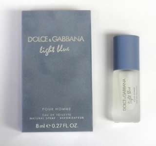 Dolce & Gabbana Light Blue Pour Homme EDT 8ml .27oz Mini Spray