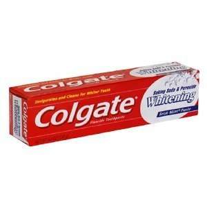 Colgate Baking Soda & Peroxide Whitening Fluoride Toothpaste, Brisk 