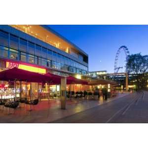 Uk, England, London, Royal Festival Hall and London Eye by Alan Copson 