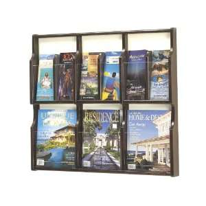Safco Products   Expose 3 Magazine 6 Pamphlet Display   5708MS   Color 
