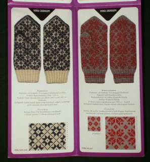 ESTONIAN Mitten Knitting pattern ethnic folk costume  