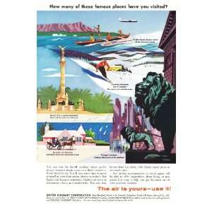  1957 Ad The Air is Yours 1 Vintage Travel Print Ad 