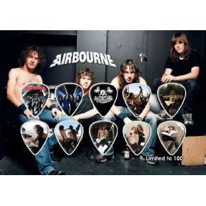  Airbourne Guitar Pick Display Limited 100 Only 