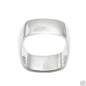 Sterling Silver Wide Engravable Ring SZ 7 A6502  