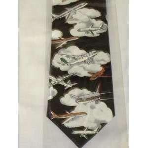  Captain Of The Sky Airliner Pilot Necktie 