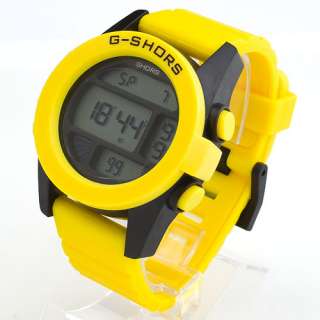   Fashion Digital Waterproof Unisex Sports Wide face Wrist Watch  
