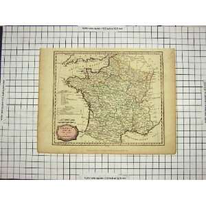   MAP 1806 FRANCE DEPARTMENTS BAY BISCAY PYRENEES