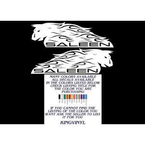    2 (White color) Ford Mustang Saleen Decals 8.5 Automotive