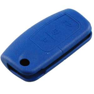   Case Shell FOB 3 Buttons Protective Cover Holder Bag Ford Focus Blue