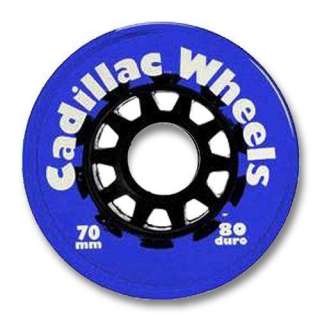 Cadillac Skateboard Wheels 70mm 80a TRANS BLUE  