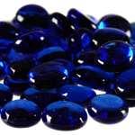   shipping wholesale lot vase fillers gem stones glass pebbles cobalt
