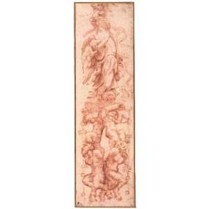   Correggio   32 x 102 inches   Study for a decorat