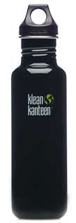 Klean Kanteen 27 oz Black Steel Water Bottle w/Loop Cap  