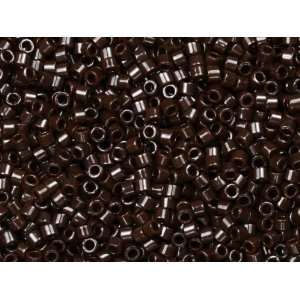    8g Opaque Chocolate Brown Delica Seed Beads Arts, Crafts & Sewing