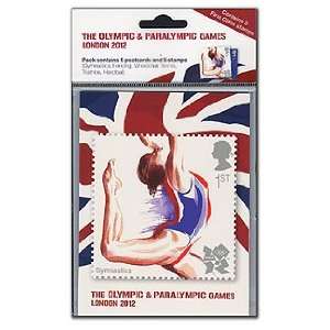 2012 Olympic Gymnastics Mixed Stamp and Postcard Set From 