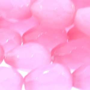  Pink Fiber Optic  Teardrop Plain   11mm Height, 8mm Width 