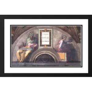  Michelangelo 40x26 Framed and Double Matted Lunette XI 