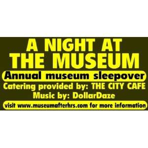  3x6 Vinyl Banner   A Night at the Museum 