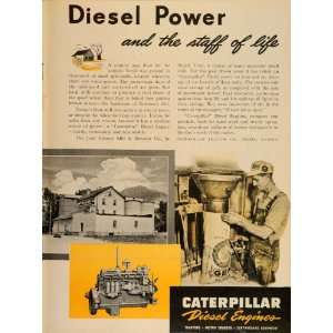 1946 Ad Caterpillar Engines Juab County Mill Nephi Utah   Original 