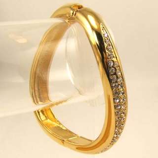 RARE PERSONALITY DESIGN 18K GOLD GEP SOLID 7.2BANGLE  