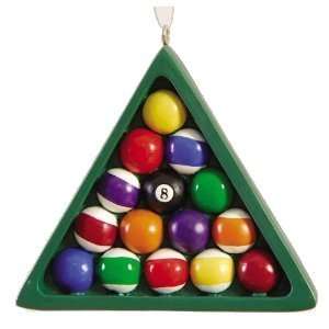  Billiard Balls in Rack Christmas Ornament Sports 