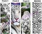 lot white tiger bookmark jungle animal cub print art